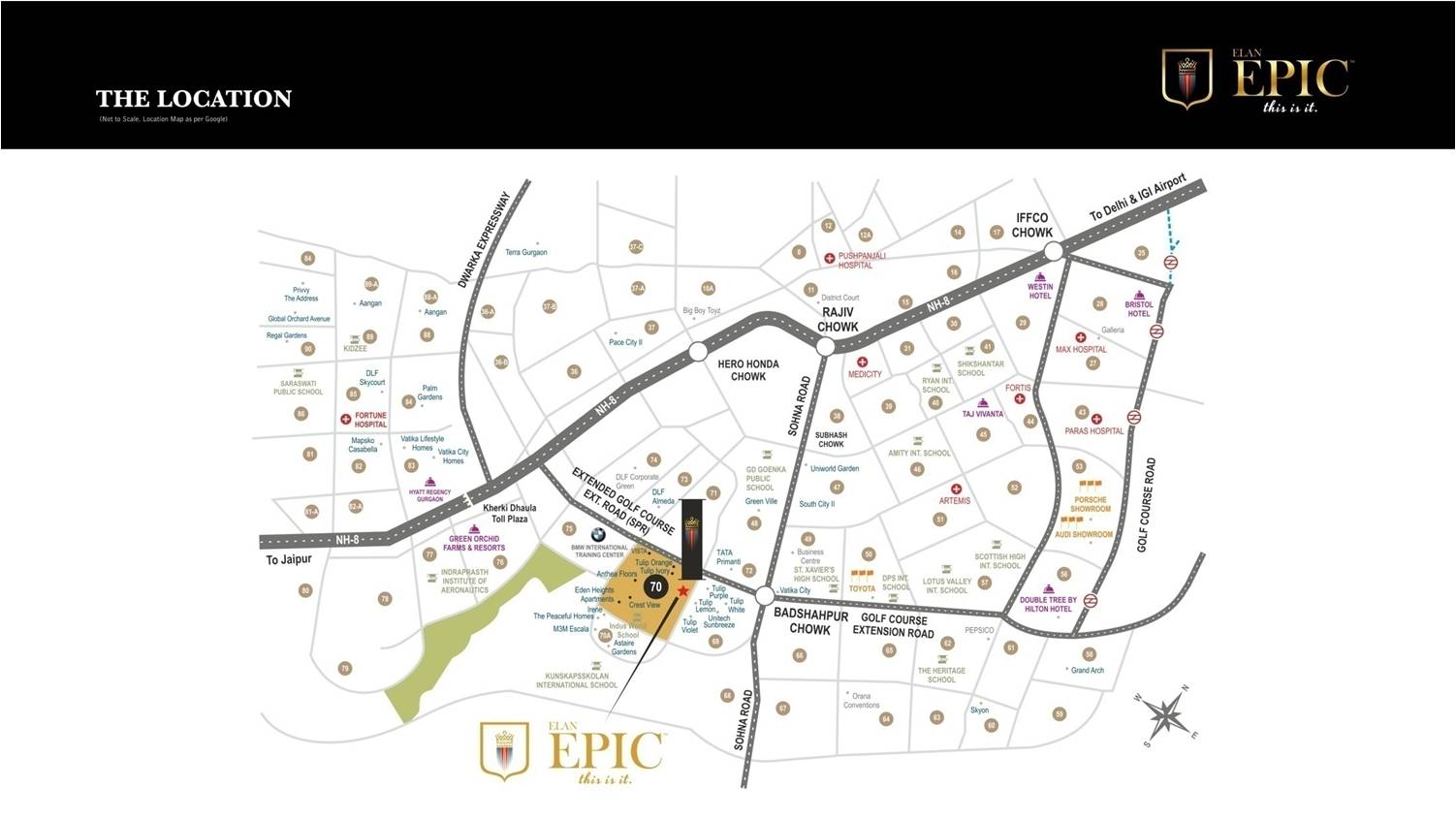 Elan Epic Location Map