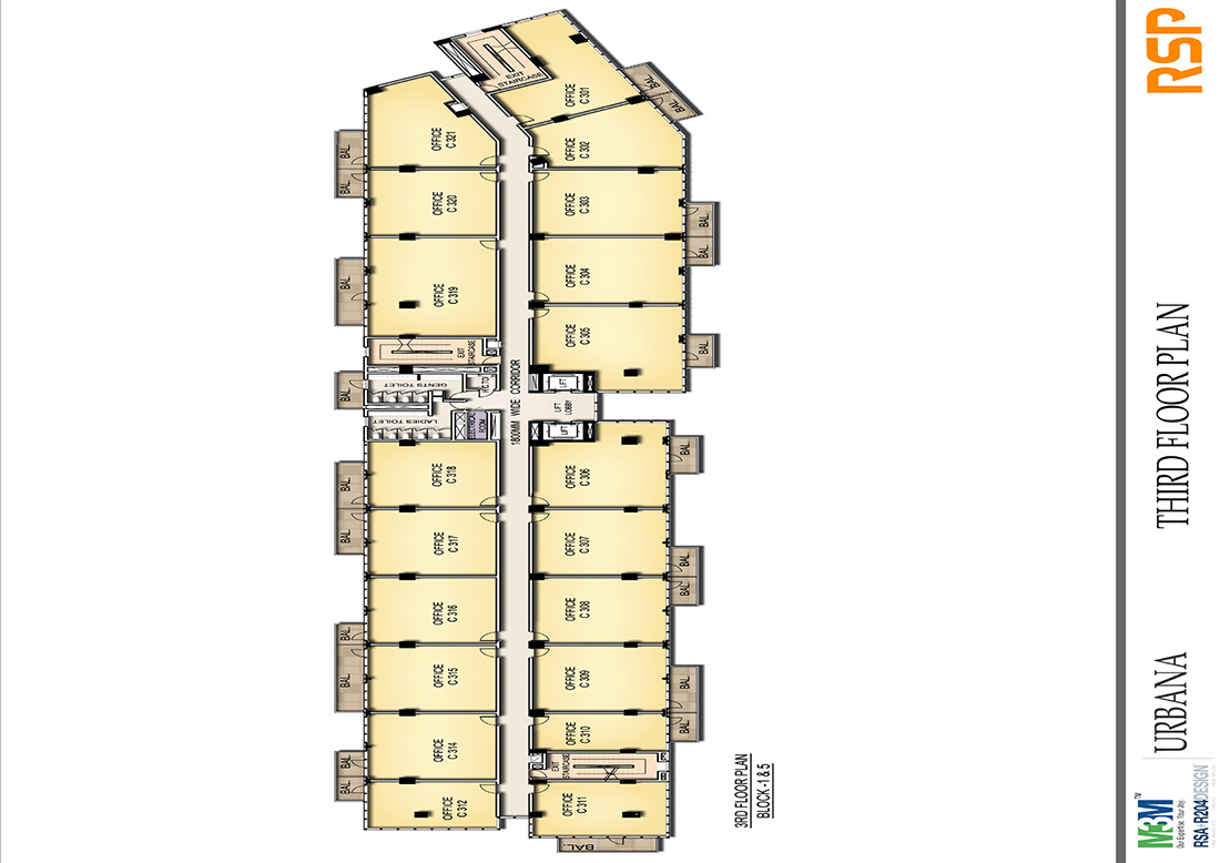 M3M Urbana Floor Plans